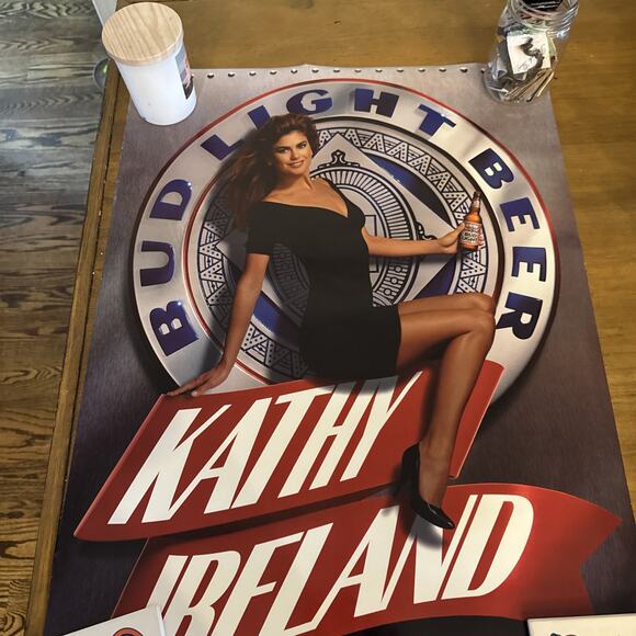 BUD LIGHT "KATHY IRELAND" 28" X 20" POSTER~#126 - Picture 5 of 5